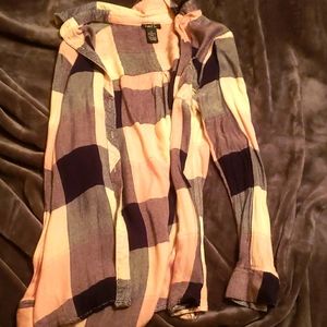 Flannel pink and black